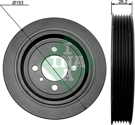 Belt Pulley, crankshaft
